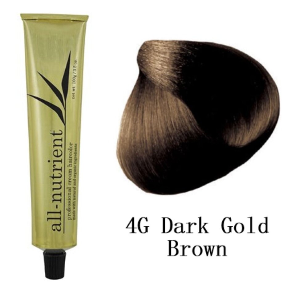All-Nutrient Permanent Cream Hair Color - 4G Dark Gold Brown